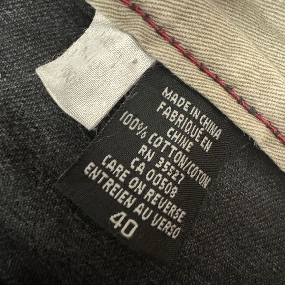 VTG 90s Marithe Francois Girbaud Denim Shorts Mens 40 Black Baggy Hip Hop Goth - Picture 5 of 9